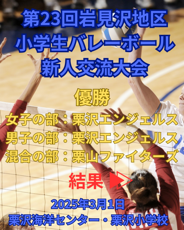 第23回岩見沢地区小学生バレーボール新人交流大会