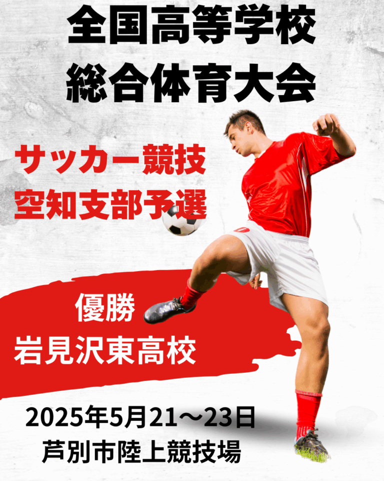 全国高等学校総合体育大会　サッカー競技空知支部予選
